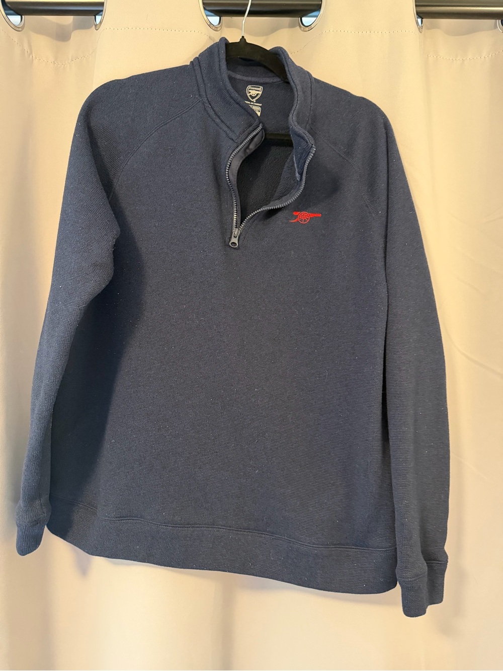 Men's Arsenal Navy Quarter-Zip Pullover